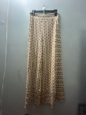 Farm Rio for Anthropologie Size M Wide Leg Printed Pants